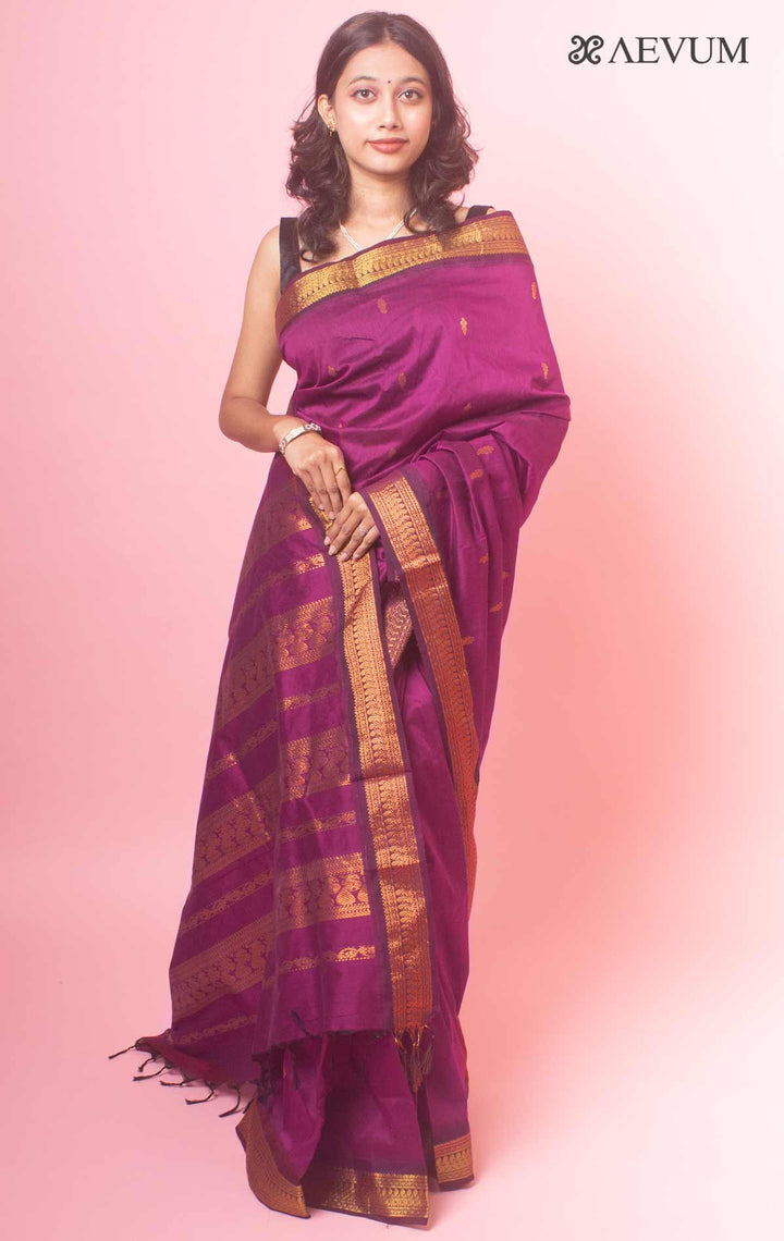 Kalyani South Cotton Silk Handloom Saree By Aevum - 14757 Saree SSH   