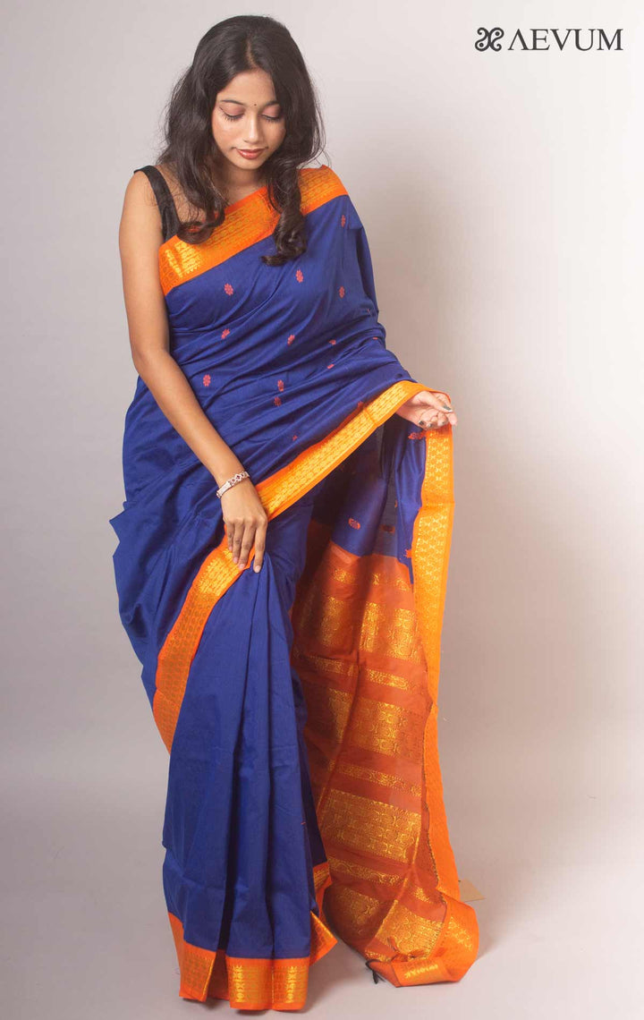 Kalyani South Cotton Silk Handloom Saree By Aevum - 14761 Saree SSH   