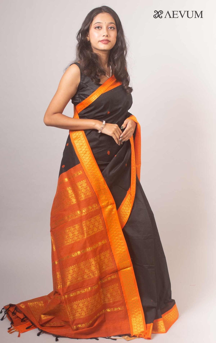 Kalyani South Cotton Silk Handloom Saree By Aevum - 14767 Saree SSH   