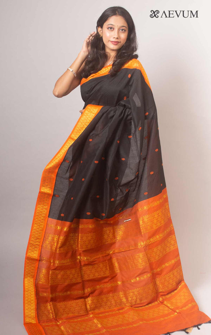 Kalyani South Cotton Silk Handloom Saree By Aevum - 14767 Saree SSH   