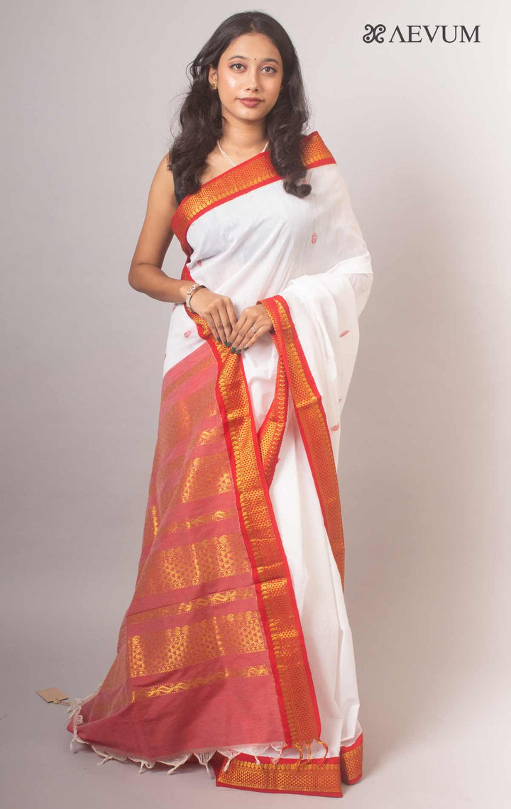 Kalyani South Cotton Silk Handloom Saree By Aevum - 14773 Saree SSH   