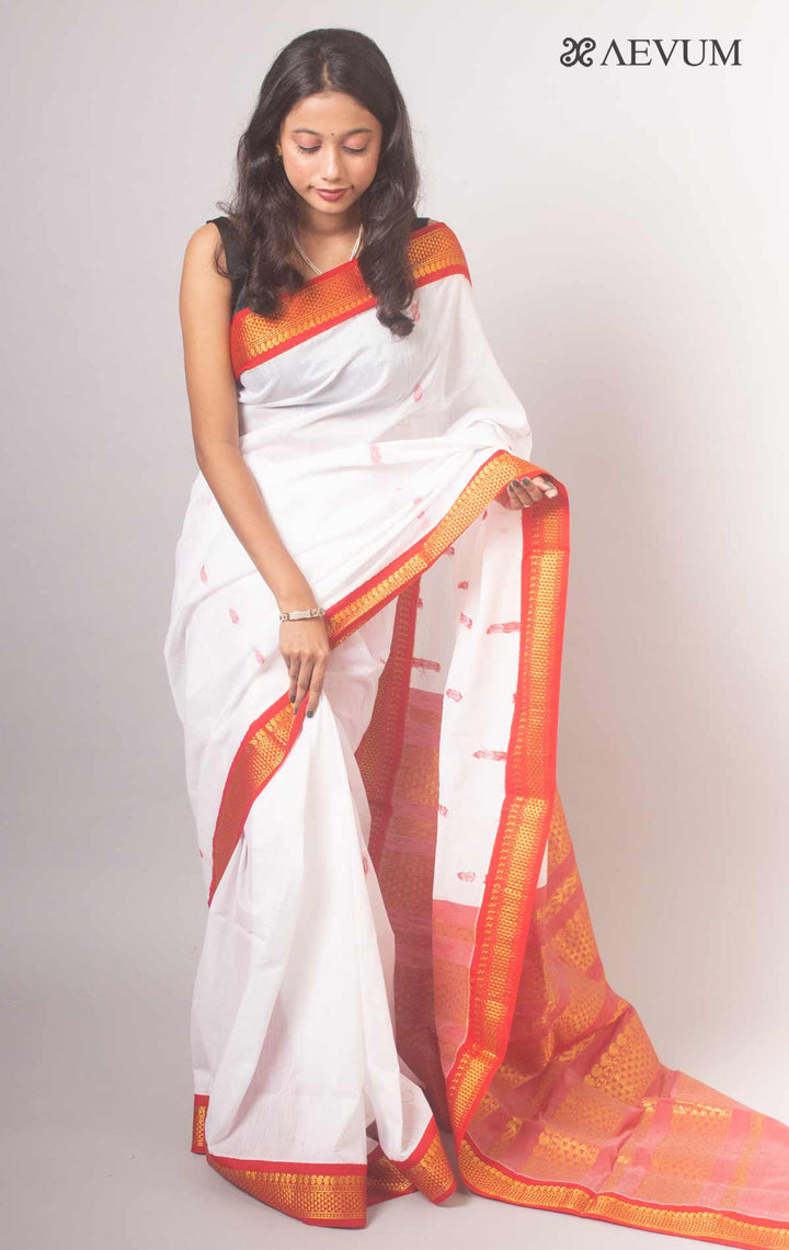 Kalyani South Cotton Silk Handloom Saree By Aevum - 14773 Saree SSH   