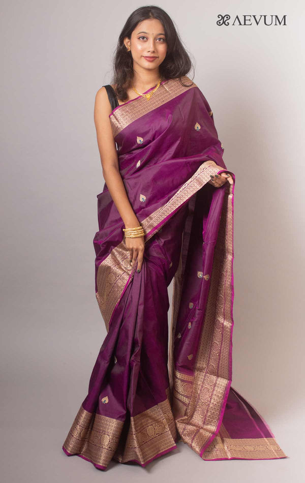 Banarasi Silk Saree with Silk Mark By Aevum - 14776 - AEVUM