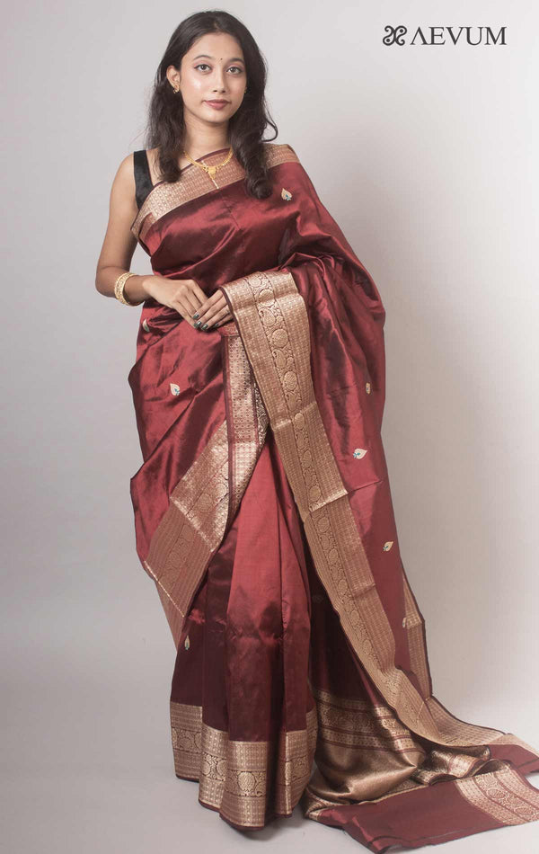 Banarasi Silk Saree with Silk Mark By Aevum - 14777 - AEVUM