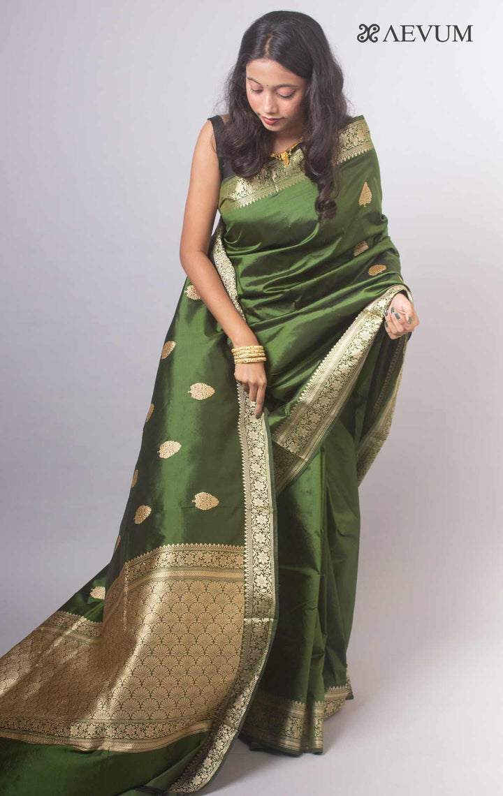 Banarasi Silk Saree with Silk Mark By Aevum - 14781 - AEVUM
