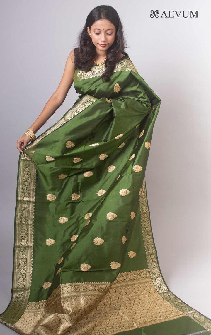 Banarasi Silk Saree with Silk Mark By Aevum - 14781 - AEVUM