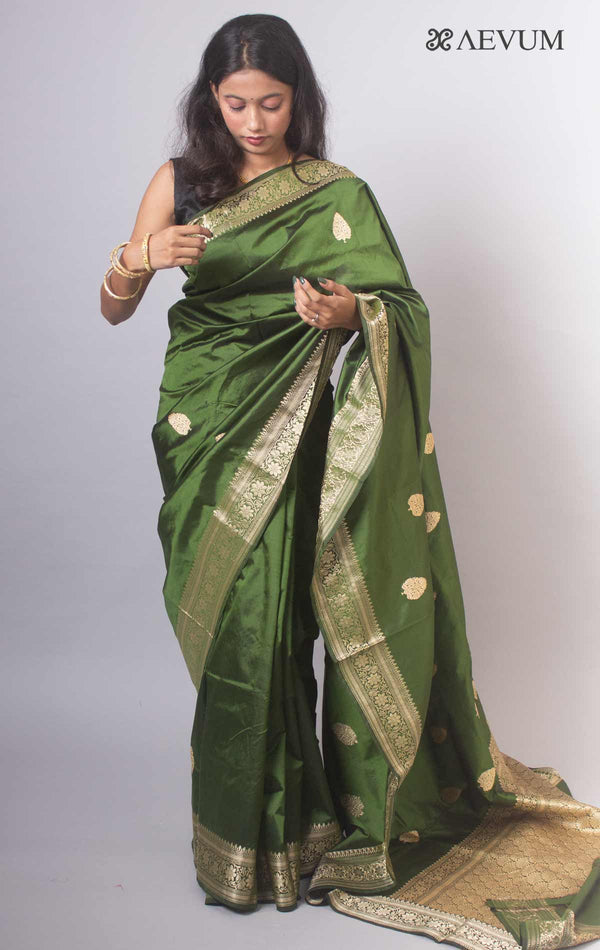 Banarasi Silk Saree with Silk Mark By Aevum - 14781 - AEVUM