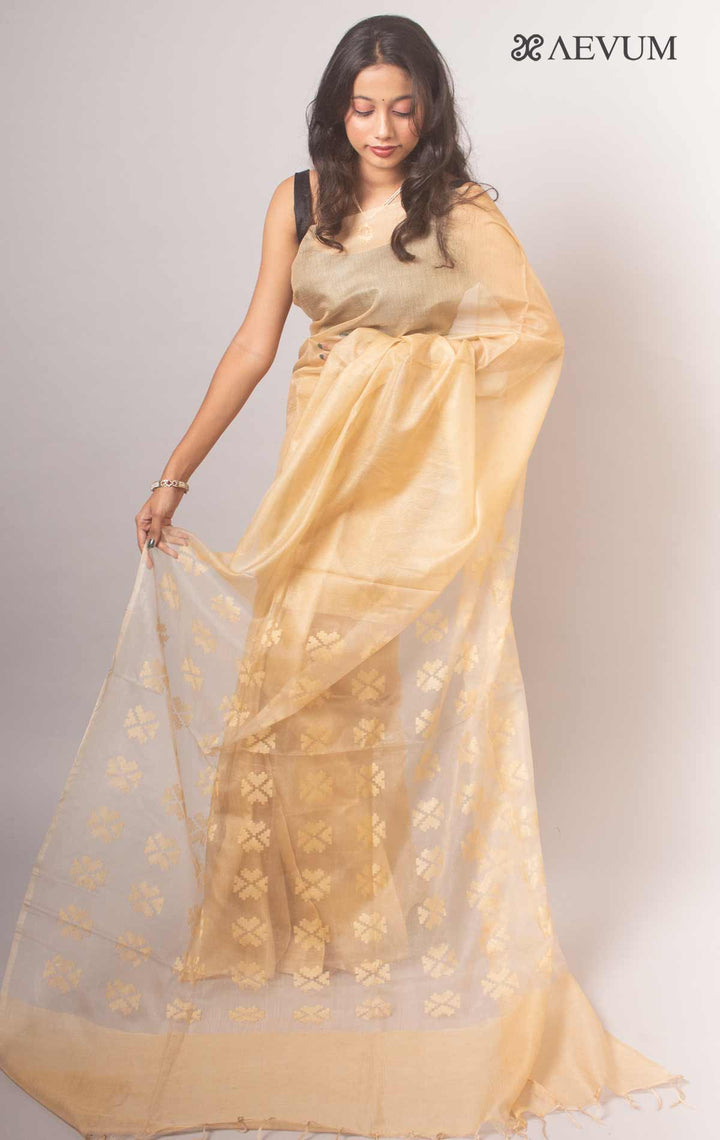 Katan Silk Saree with Blouse Piece - 14864 Saree Om Silk   