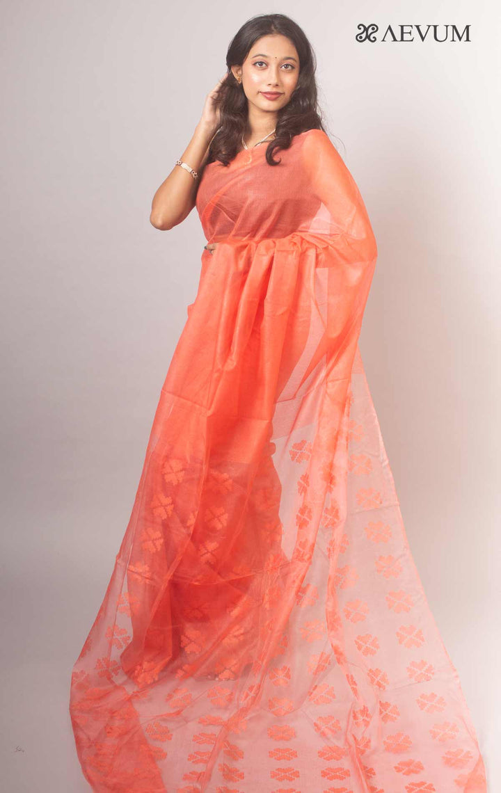 Katan Silk Saree with Blouse Piece - 14866 Saree Om Silk   