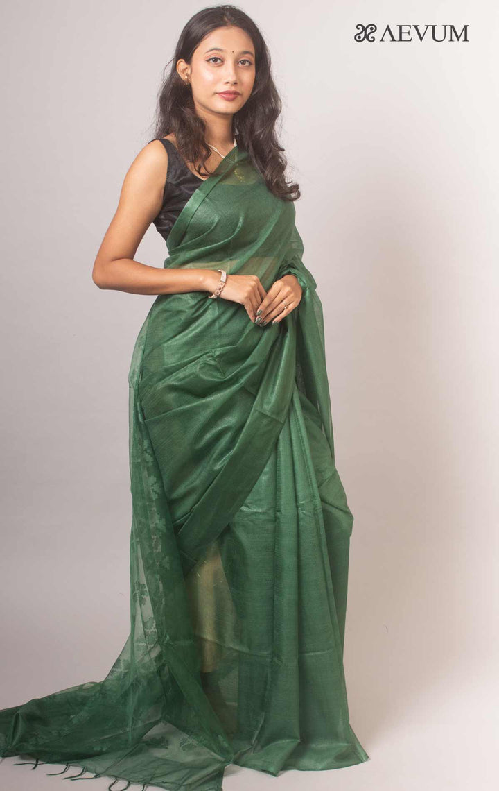 Katan Silk Saree with Blouse Piece - 14875 Saree Om Silk   