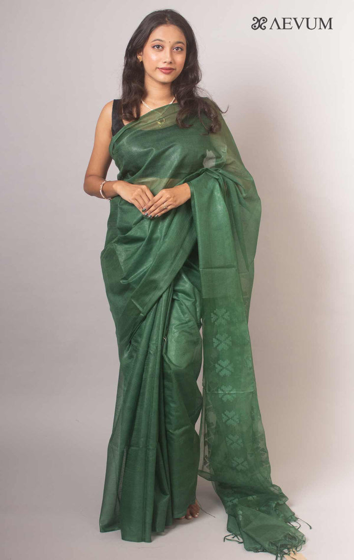 Katan Silk Saree with Blouse Piece - 14875 Saree Om Silk   
