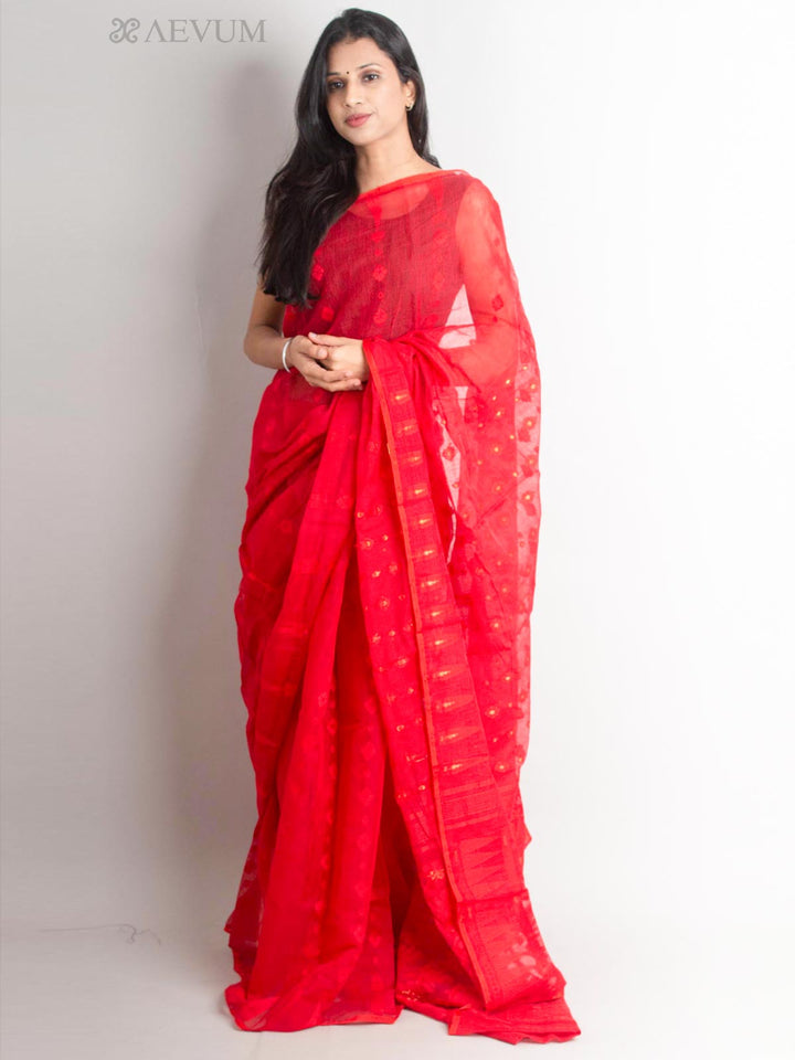 Phagun Bou Jamdani Saree without Blouse Piece - 1498 Saree AEVUM