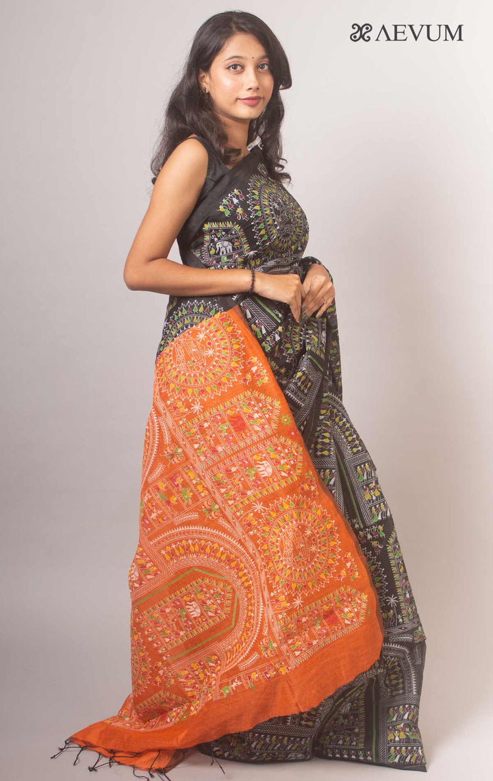 Bengal Cotton Silk Handloom Saree By Aevum - 15008 Saree Anita   