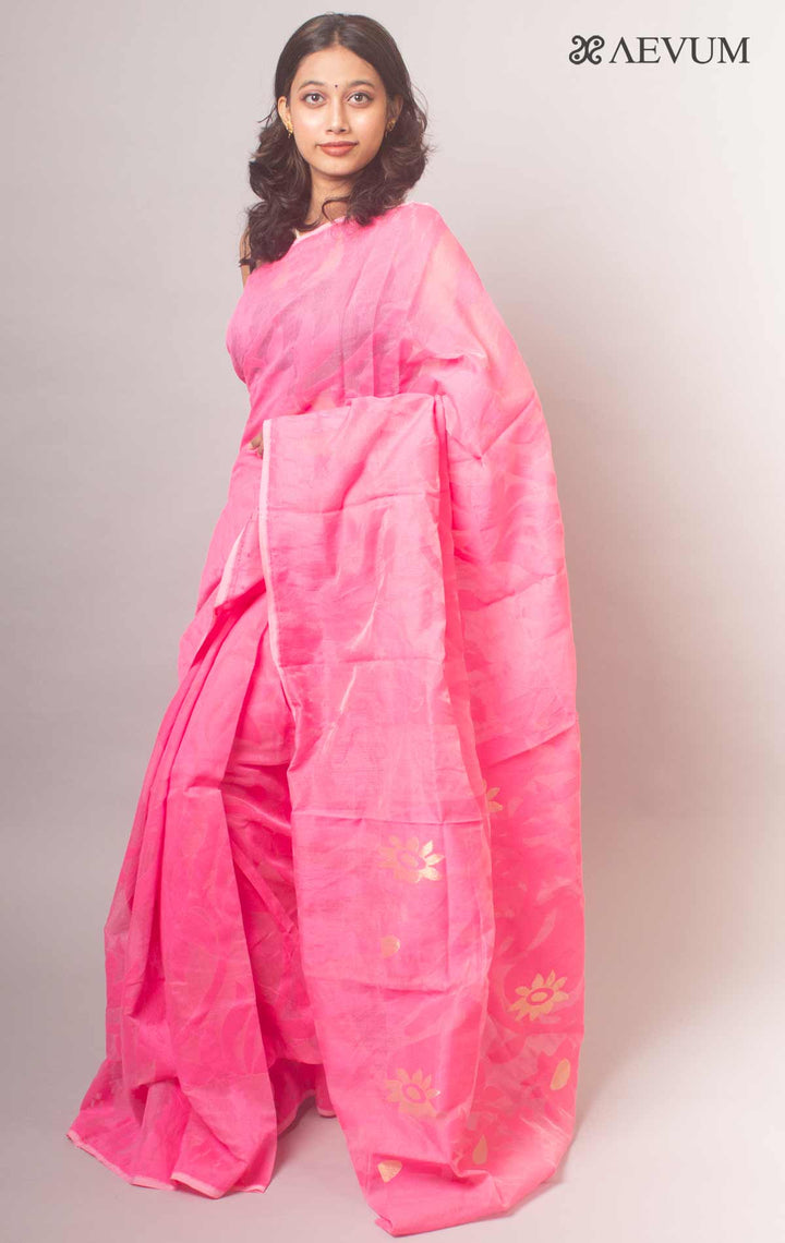 Paddo Dhakai Jamdani Saree without Blouse Piece - 1530 Saree AEVUM