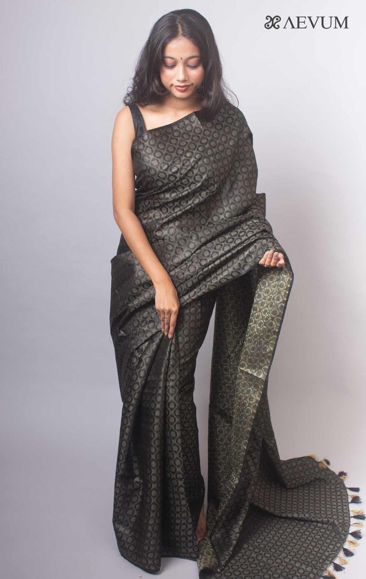 Katan Silk Saree with weaving designs - 15597 Saree Raj Dev Kumar   