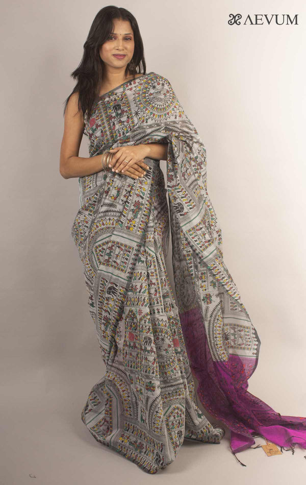 Bengal Cotton Silk Handloom Saree By Aevum - 15764 - AEVUM