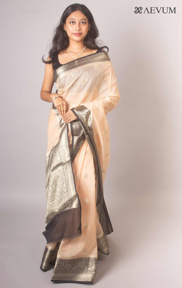 Semi Georgette Soft Banarasi Silk Saree - 16340 Saree AEVUM   