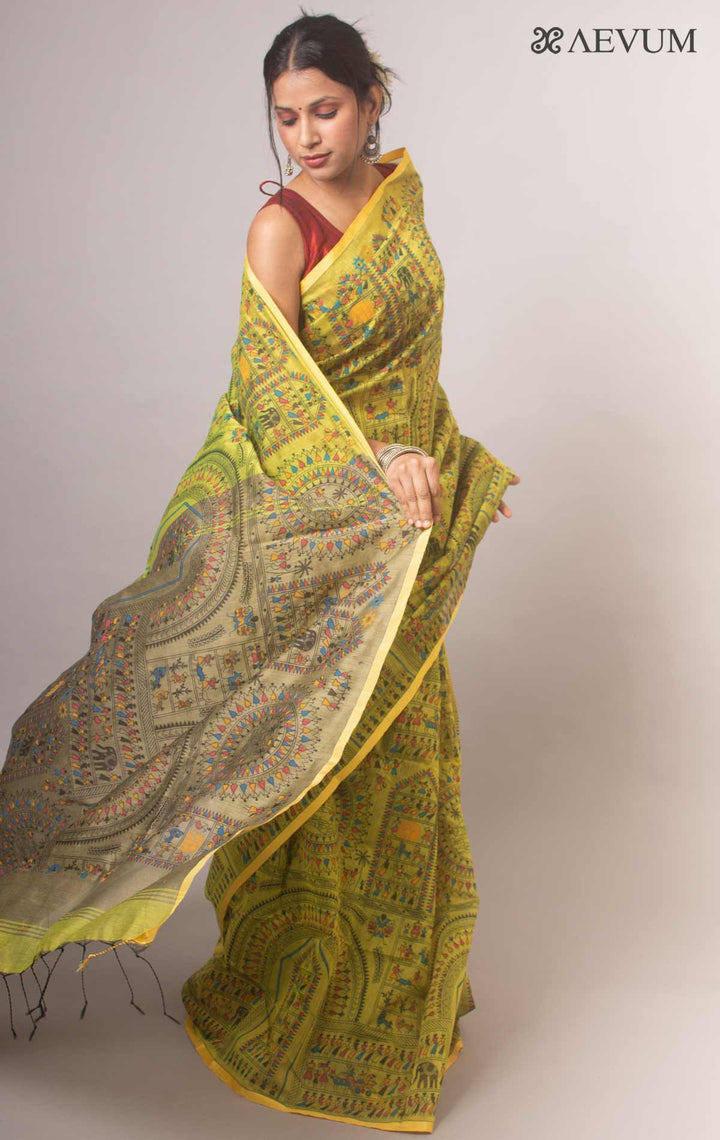 Bengal Cotton Silk Handloom Saree By Aevum - 17075 Saree Anita   