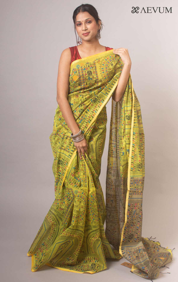 Bengal Cotton Silk Handloom Saree By Aevum - 17075 - AEVUM