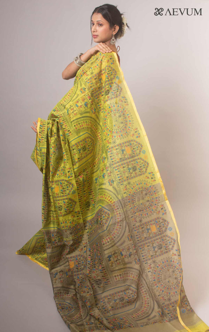 Bengal Cotton Silk Handloom Saree By Aevum - 17075 Saree Anita   
