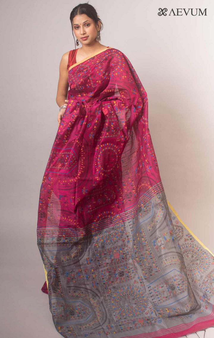 Bengal Cotton Silk Handloom Saree By Aevum - 17078 Saree Anita   