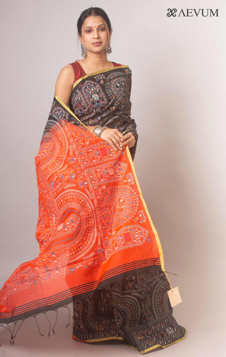 Bengal Cotton Silk Handloom Saree By Aevum - 17090 Saree Anita   