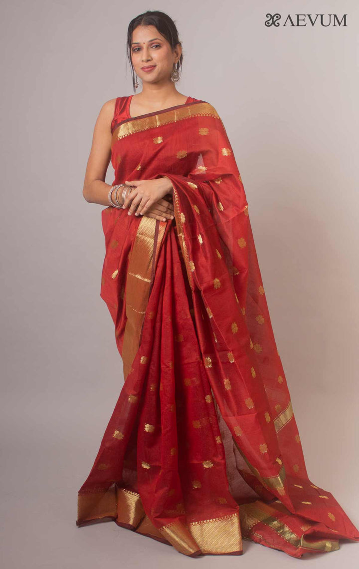 Tant Cotton Silk Bengal Handloom Saree - 17093 Saree Ashoke Pal   