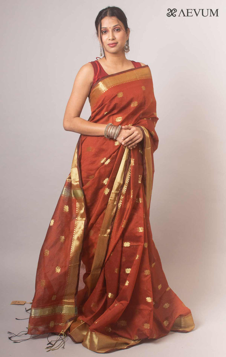 Tant Cotton Silk Bengal Handloom Saree - 17095 Saree Ashoke Pal   