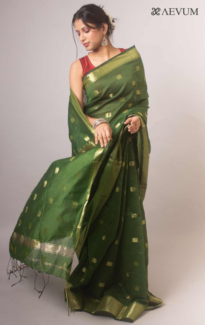 Tant Cotton Silk Bengal Handloom Saree - 17097 Saree Ashoke Pal   