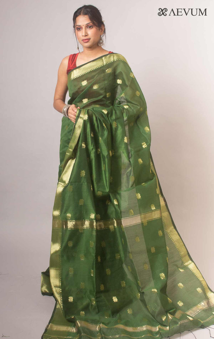 Tant Cotton Silk Bengal Handloom Saree - 17097 Saree Ashoke Pal   