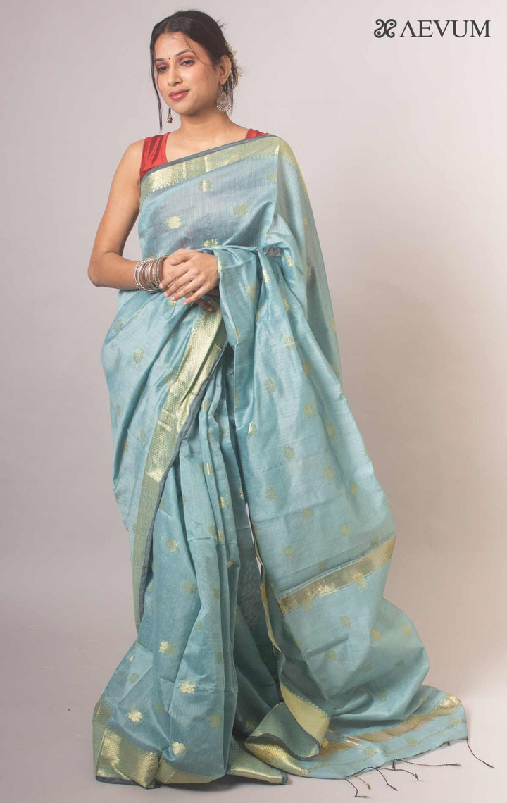 Tant Cotton Silk Bengal Handloom Saree - 17101 Saree Ashoke Pal   
