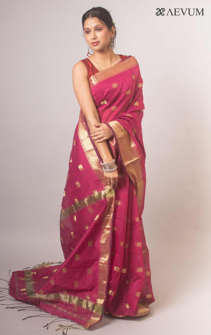 Tant Cotton Silk Bengal Handloom Saree - 17102 Saree Ashoke Pal   