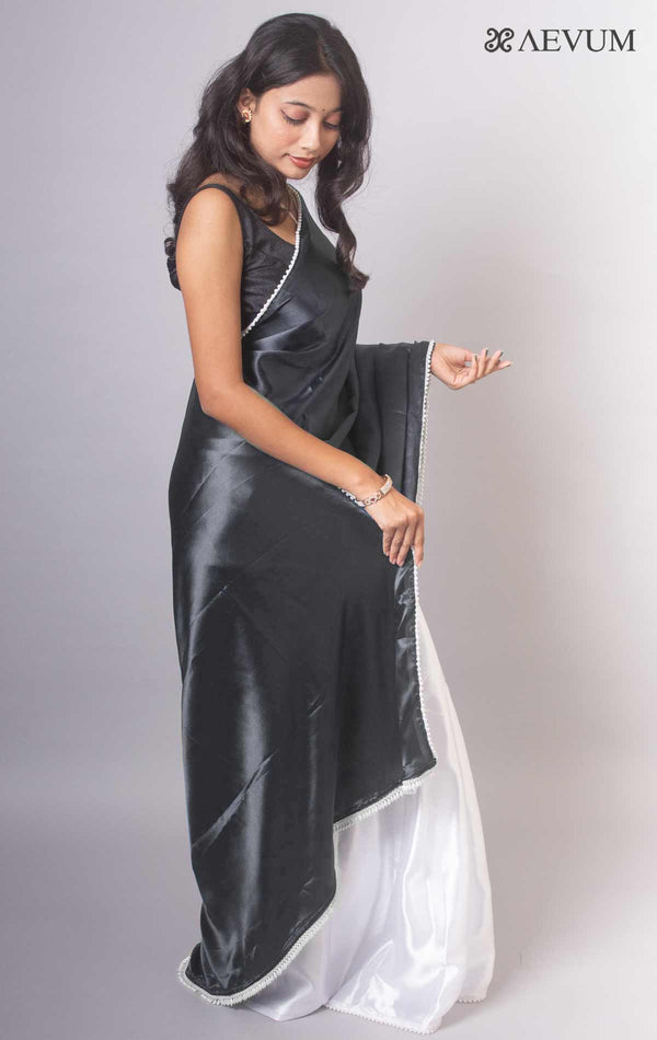 Chandramallika Satin Silk Aevum Label Saree - 17287 - AEVUM