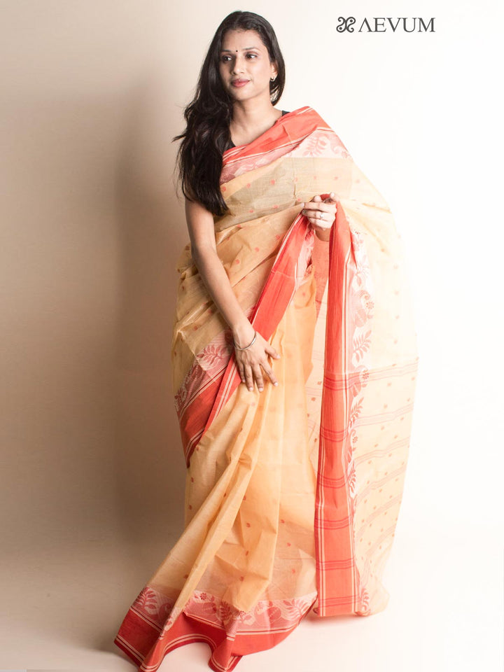 Bengal Cotton Handloom Saree Without Blouse Piece - 1732 Saree AEVUM 2
