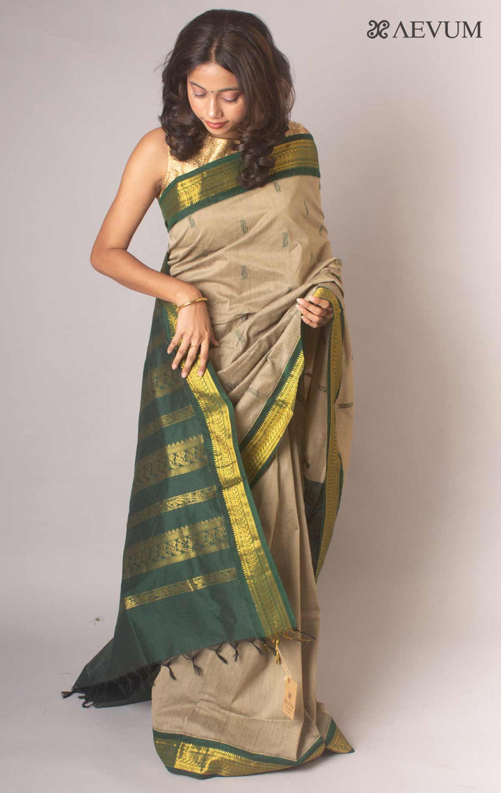 Kalyani South Cotton Silk Handloom Saree with Blouse Piece - 17434 Saree SSH   