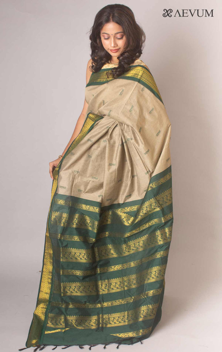 Kalyani South Cotton Silk Handloom Saree with Blouse Piece - 17434 Saree SSH   