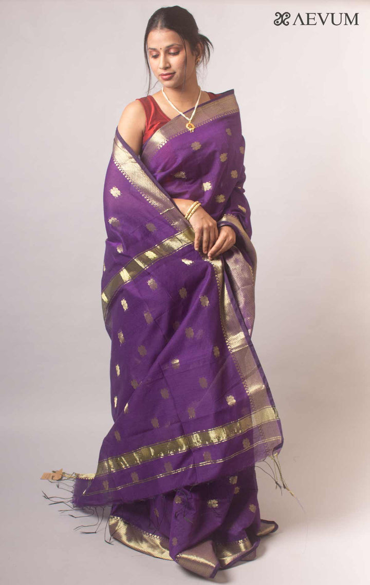 Tant Cotton Silk Bengal Handloom Saree - 17712 Saree Ashoke Pal   