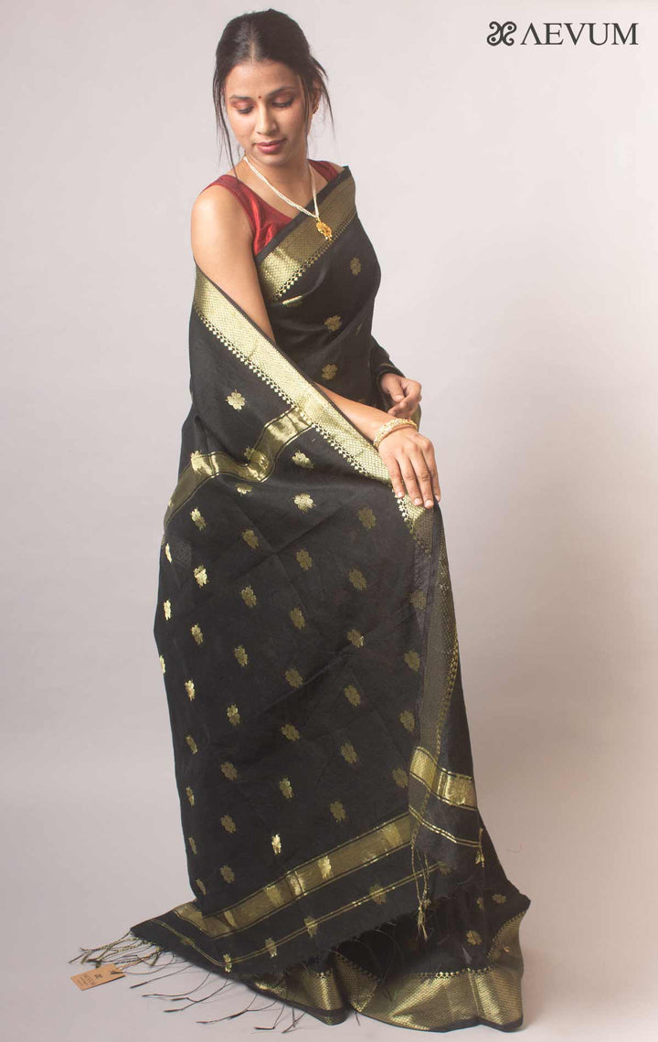Tant Cotton Silk Bengal Handloom Saree - 17714 Saree Ashoke Pal   