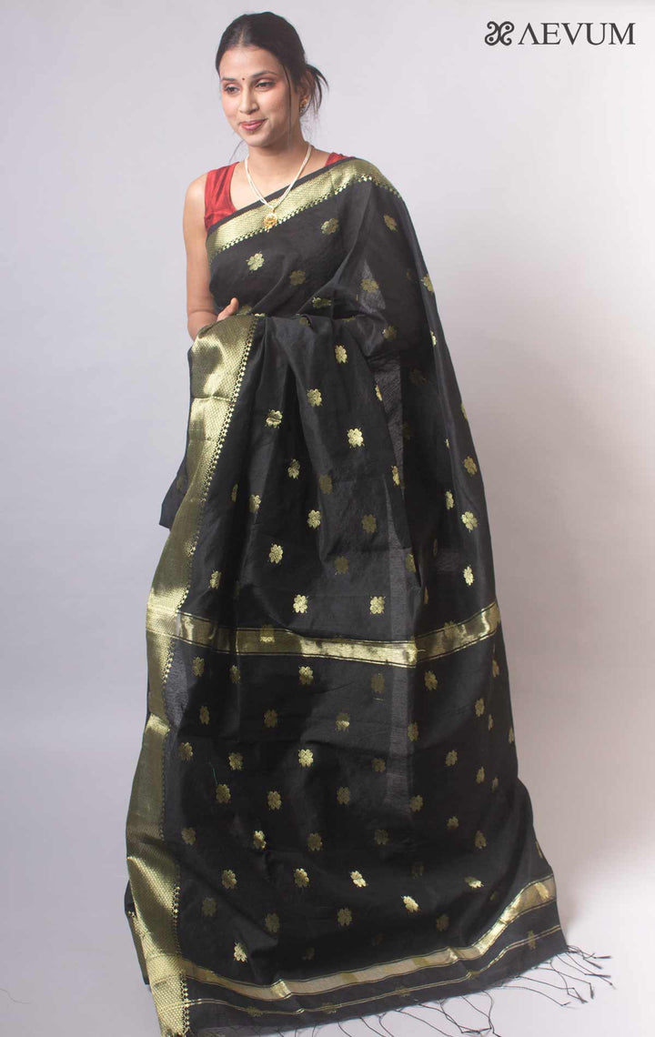 Tant Cotton Silk Bengal Handloom Saree - 17714 Saree Ashoke Pal   