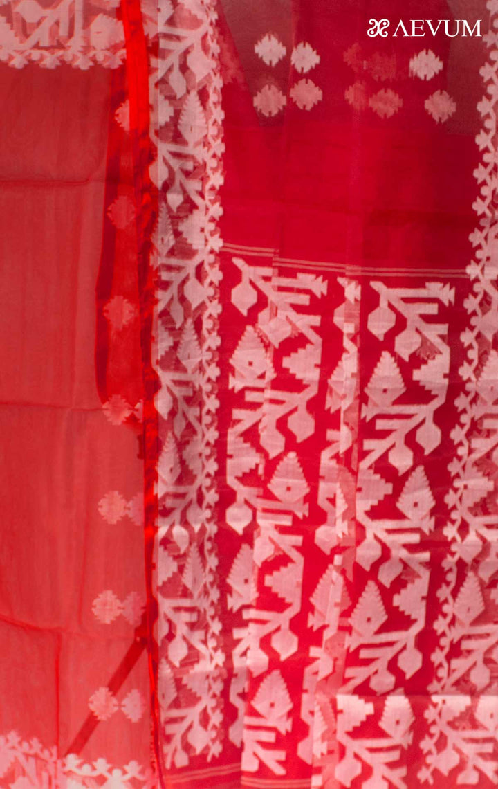 Muslin Dhakai Jamdani Saree - 17716 Saree AEVUM   