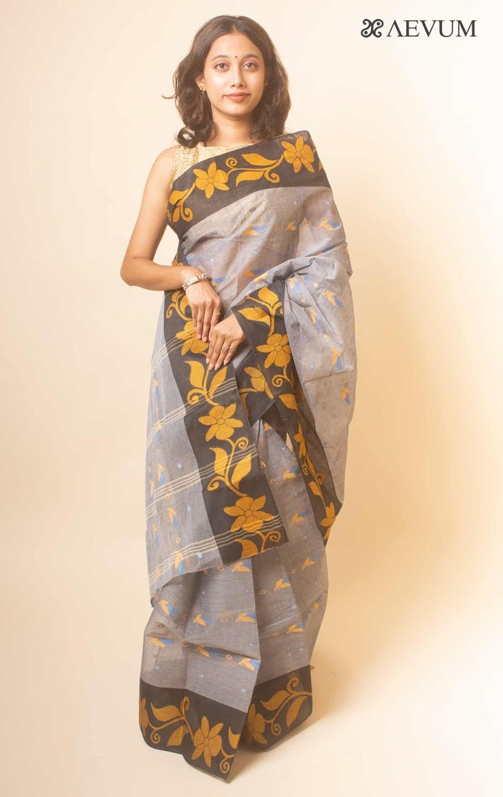 Bengal Cotton Handloom Saree Without Blouse Piece - 17740 - AEVUM