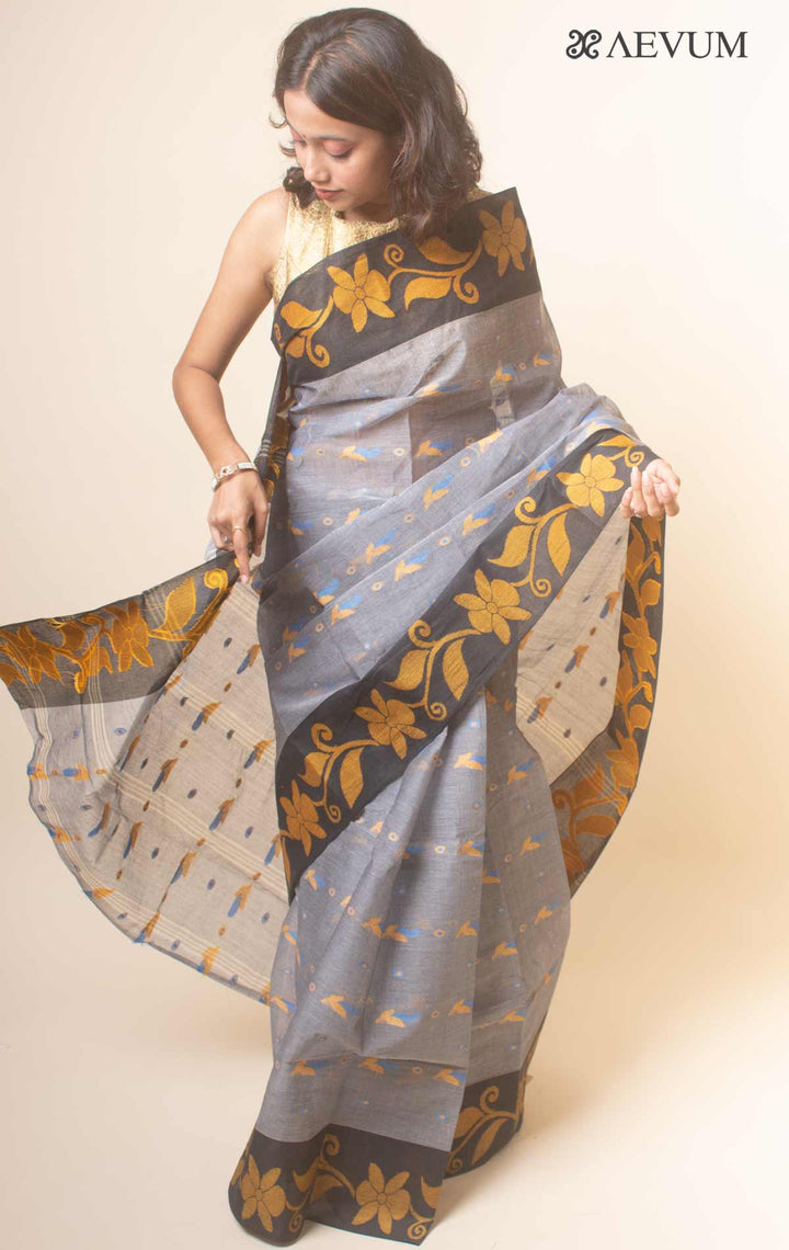 Bengal Cotton Handloom Saree Without Blouse Piece - 17740 - AEVUM