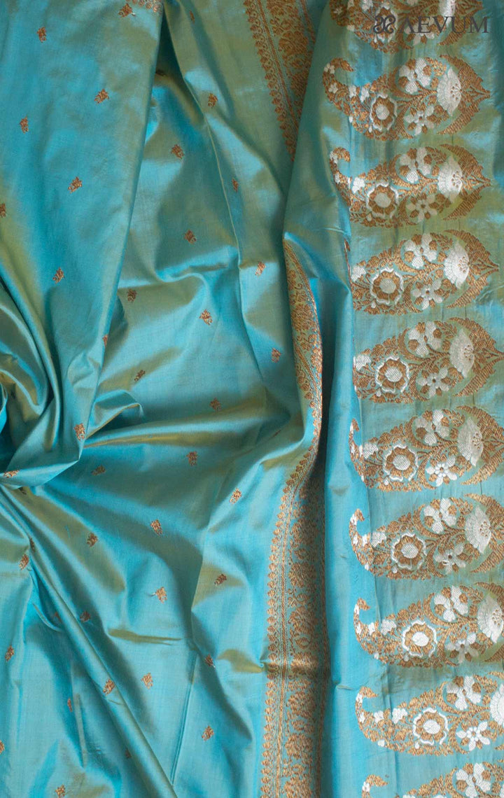 Banarasi Silk Saree with Silk Mark By Aevum - 17741 Saree AEVUM   