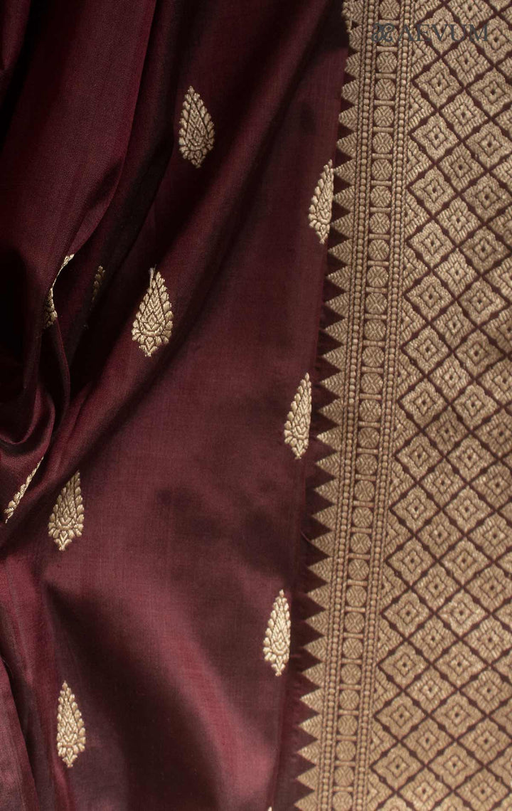 Kanjivaram Banarasi work Pure Silk Saree with Silk Mark - 17744 Saree AEVUM   