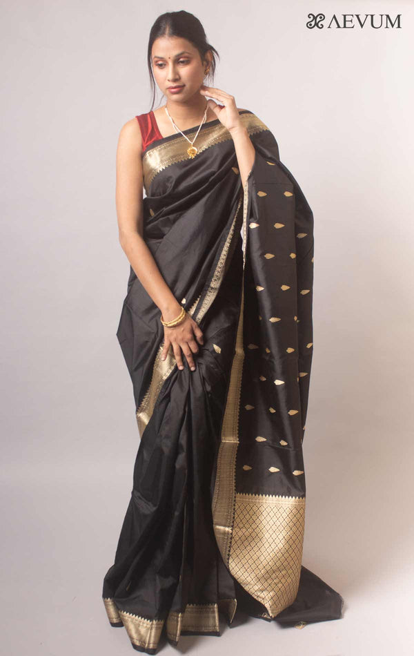 Kanjivaram Banarasi work Pure Silk Saree with Silk Mark - 17745 - AEVUM