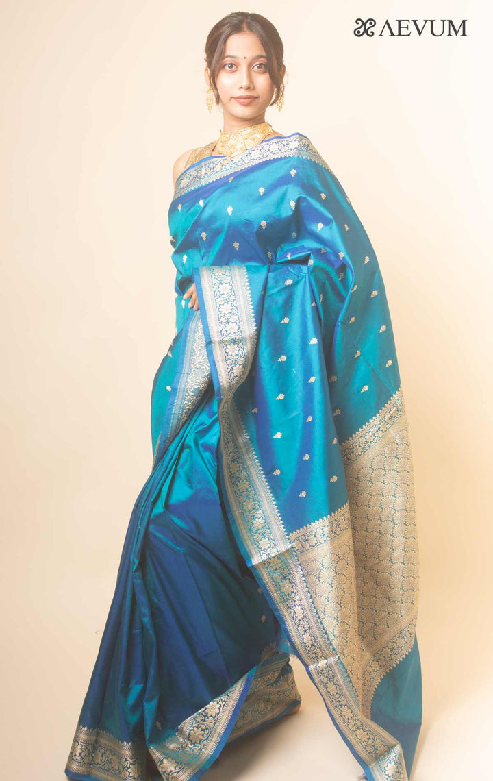 Banarasi Silk Saree with Silk Mark By Aevum - 17747 - AEVUM