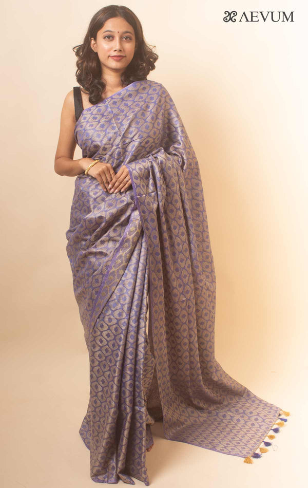 Katan Silk Saree with weaving designs - 18120 - AEVUM