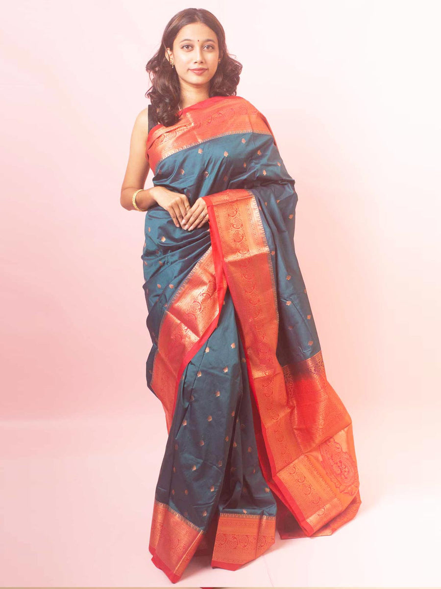 Kanjivaram Bridal Saree - 18345 Saree AEVUM
