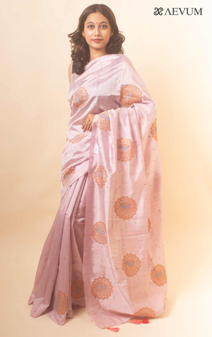 Raw Silk Saree with Zari Emboridery - 18353 Saree Manjunatha   