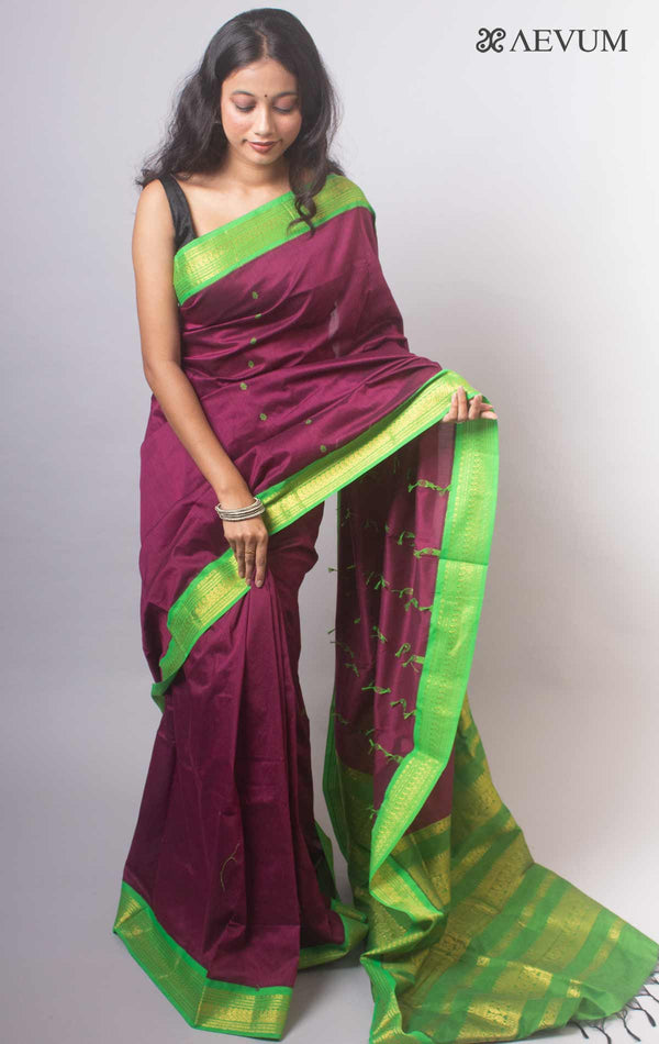 Kalyani South Cotton Silk Handloom Saree with Blouse Piece - 1839 Saree SSH   